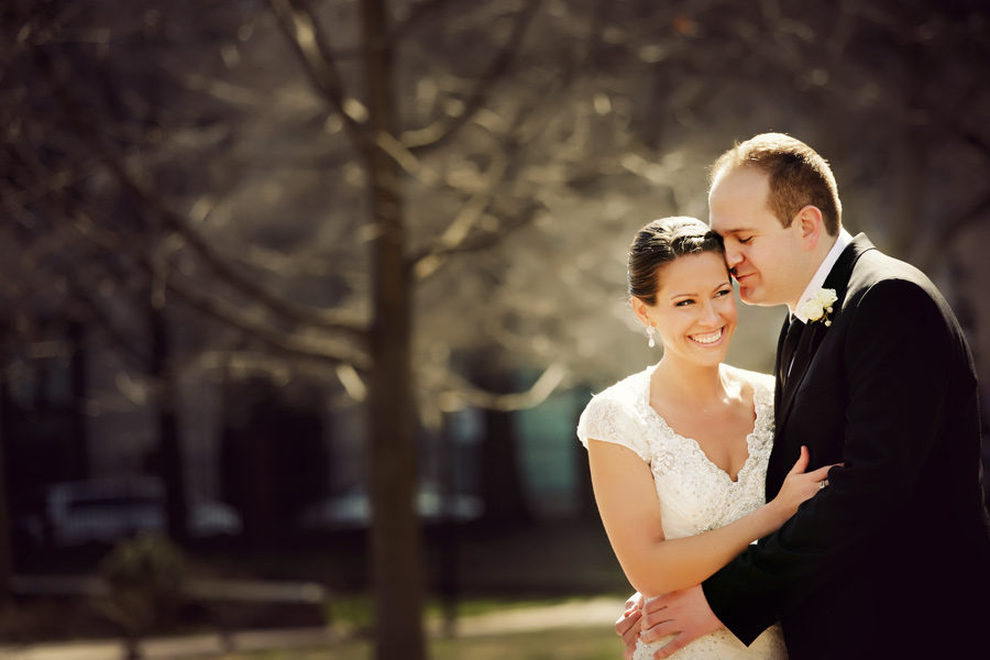 bride laughing with groom wedding photography