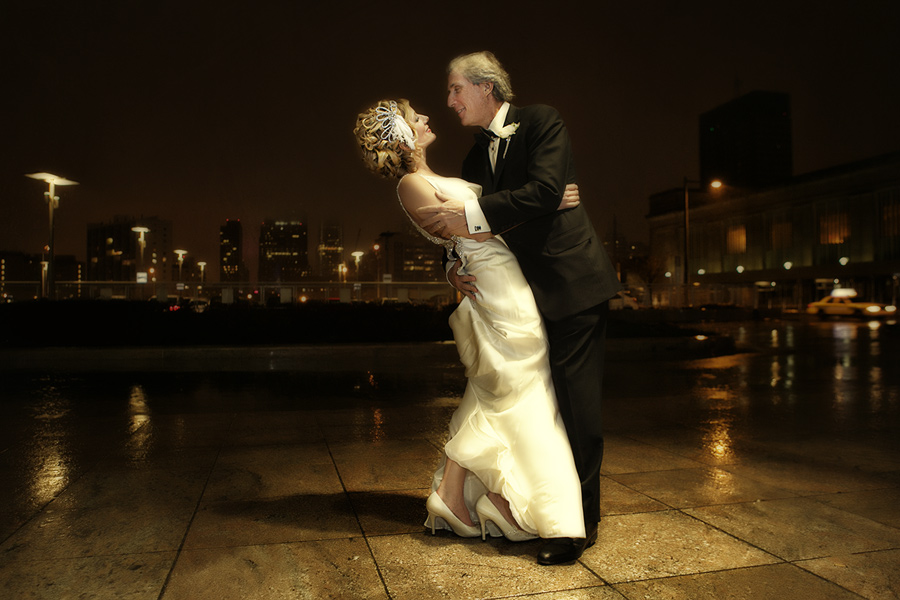 wedding photo outside jG Domestic in philly